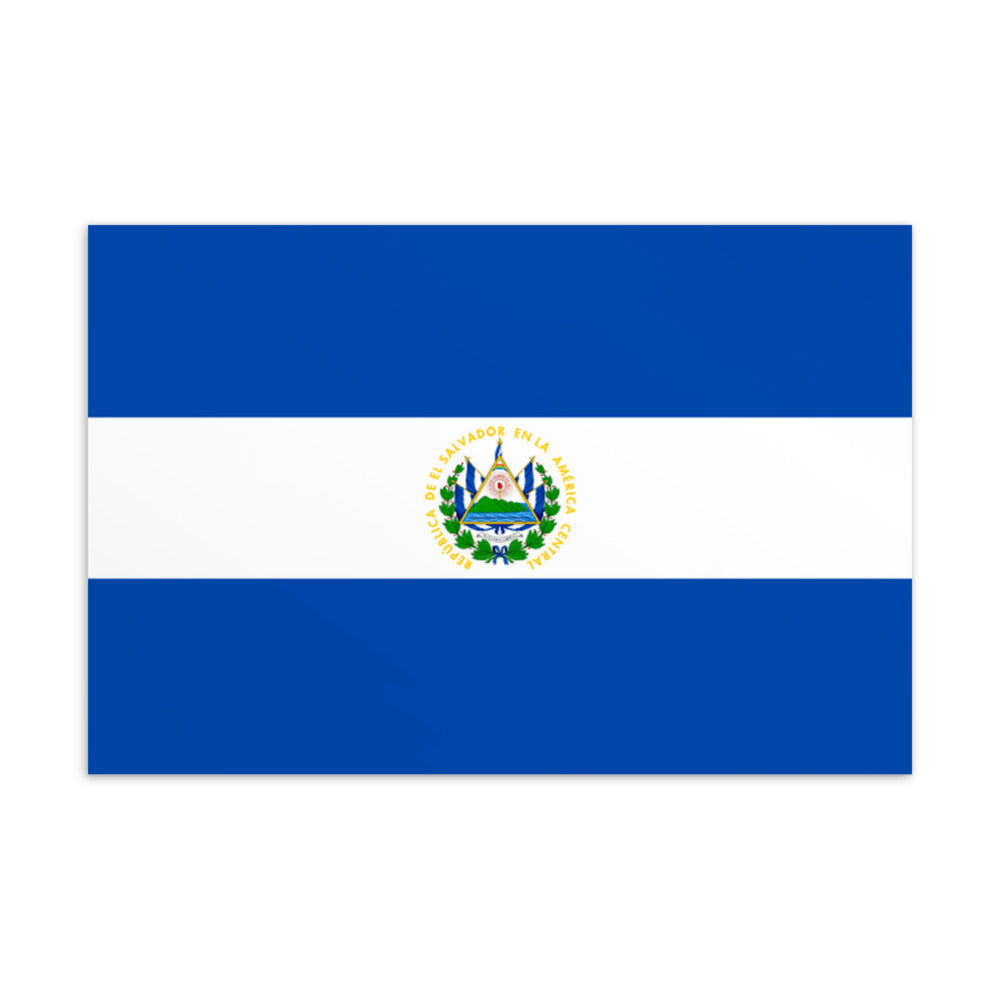 National Flag Postcards - Collection 2 El Salvador postcard