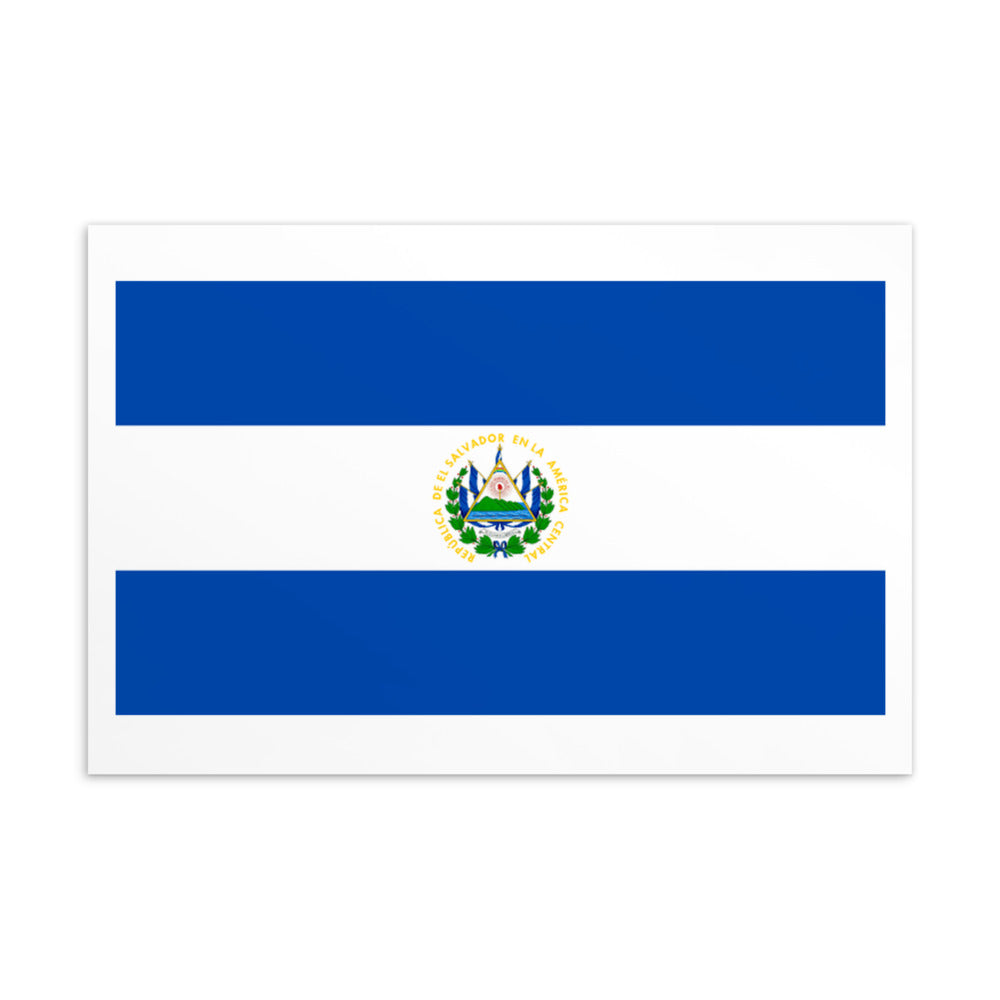 National Flag Postcards - Collection 2 El Salvador postcard