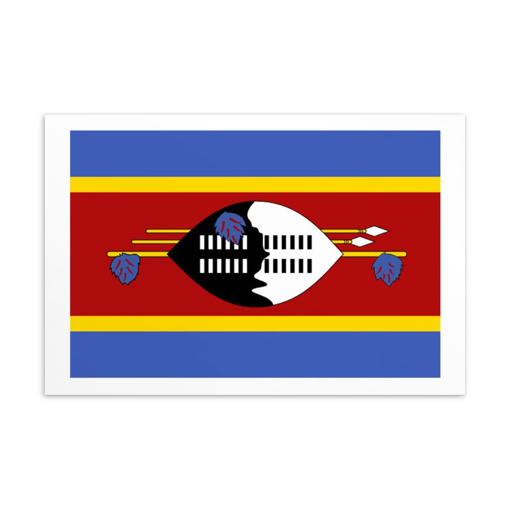 National Flag Postcards - Collection 2 Eswatini postcard