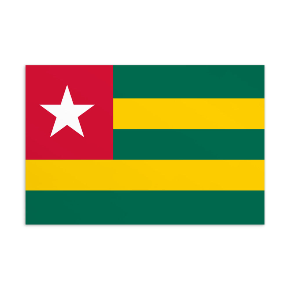 National Flag Postcards - Collection 2 Togo postcard