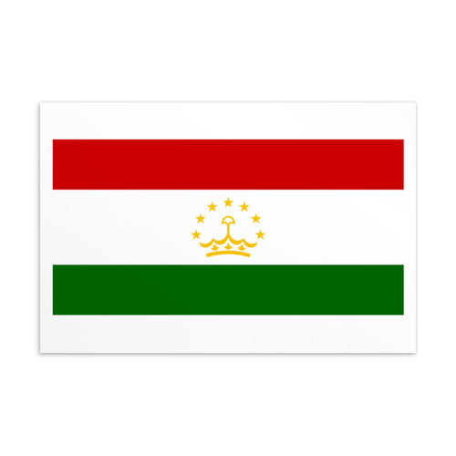 National Flag Postcards - Collection 2 Tajikistan / 4×6