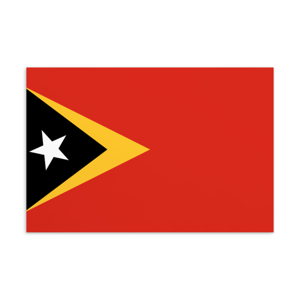 National Flag Postcards - Collection 2 Timor-Leste postcard