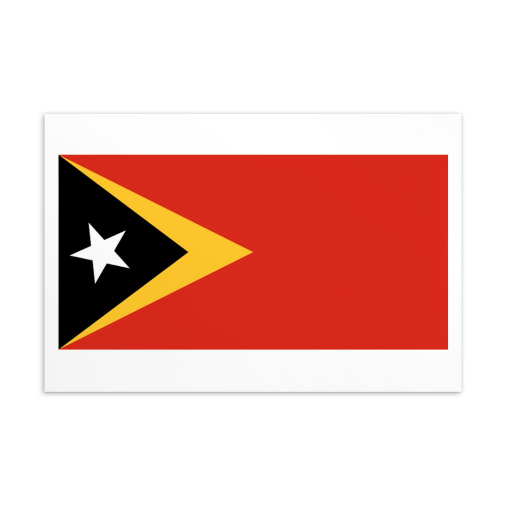 National Flag Postcards - Collection 2 Timor-Leste postcard