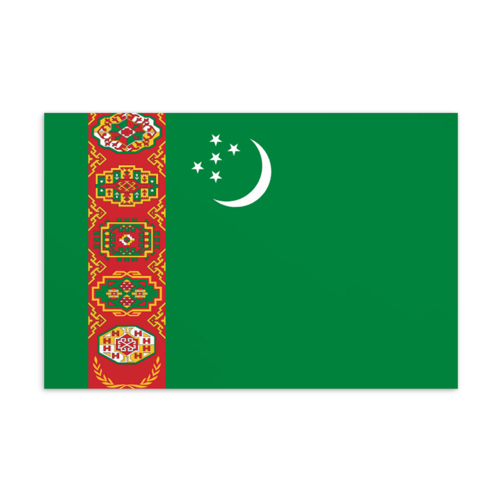 National Flag Postcards - Collection 2 Turkmenistan postcard