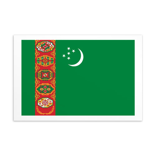 National Flag Postcards - Collection 2 Turkmenistan / 4×6