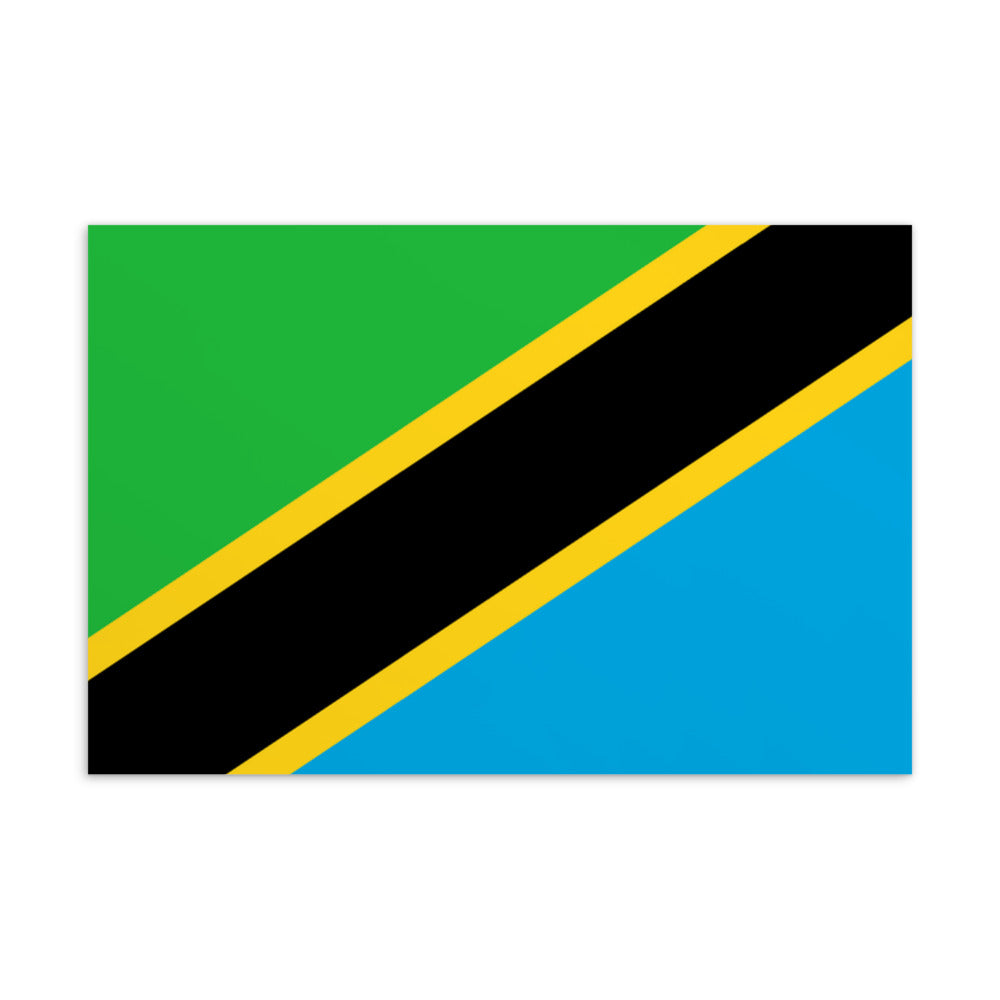 National Flag Postcards - Collection 2 Tanzania postcard