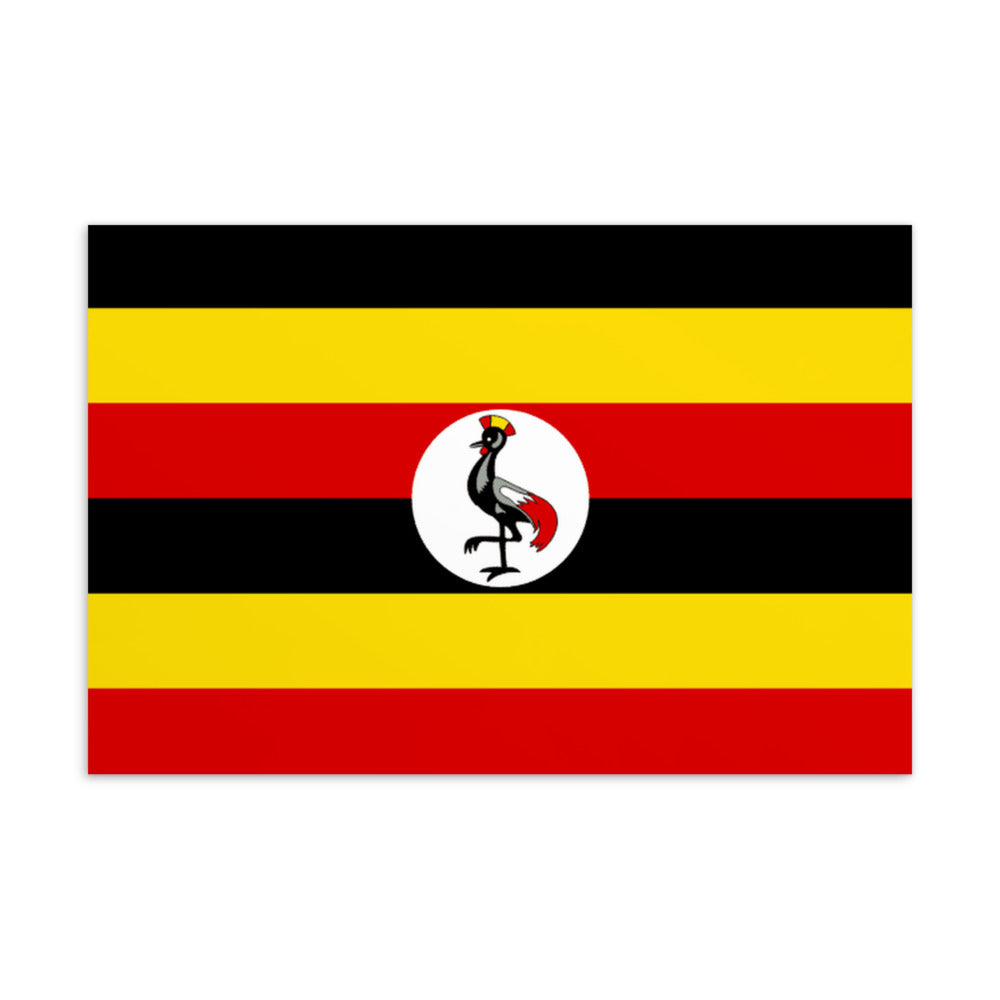 National Flag Postcards - Collection 2 Uganda postcard