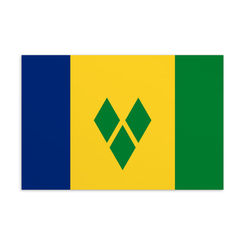 National Flag Postcards - Collection 2 St. Vincent & Grenadines / 4×6