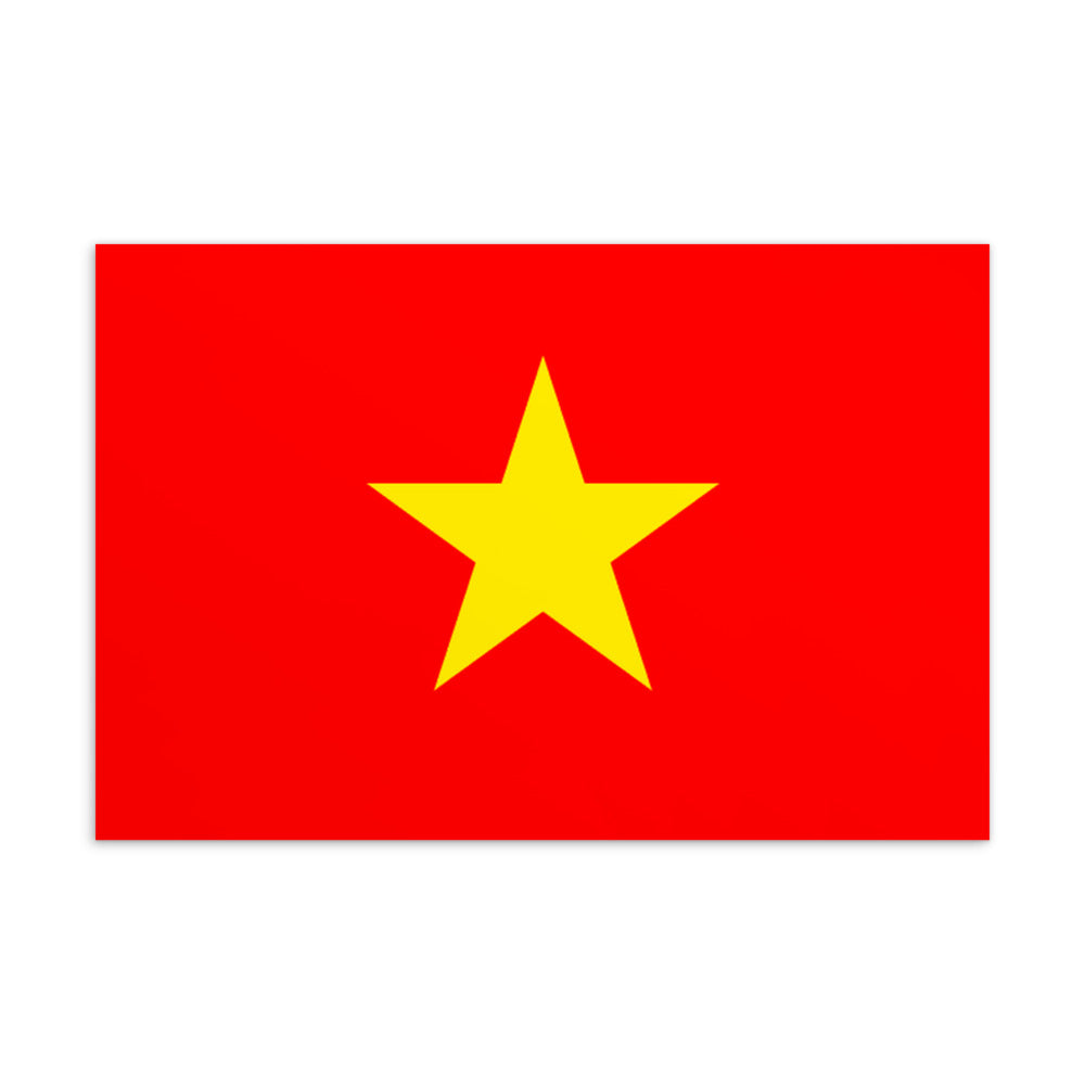 National Flag Postcards - Collection 2 Vietnam postcard
