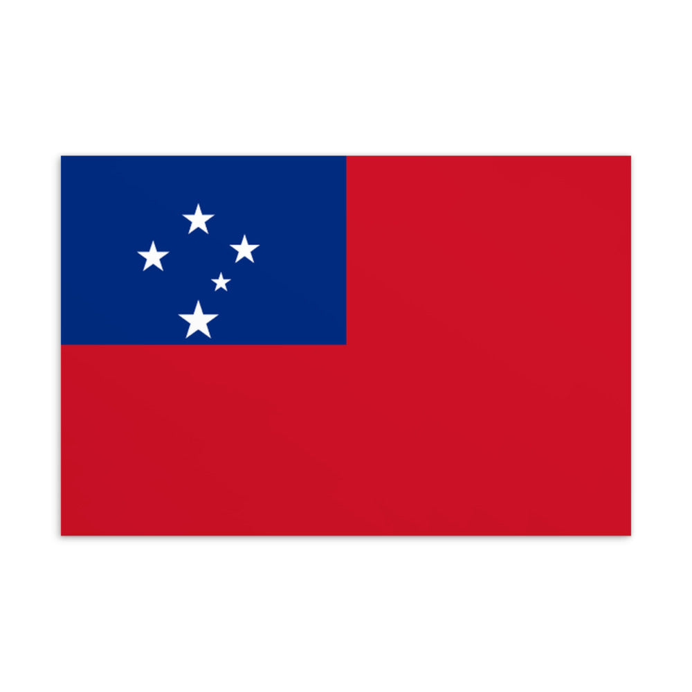 National Flag Postcards - Collection 2 Samoa postcard