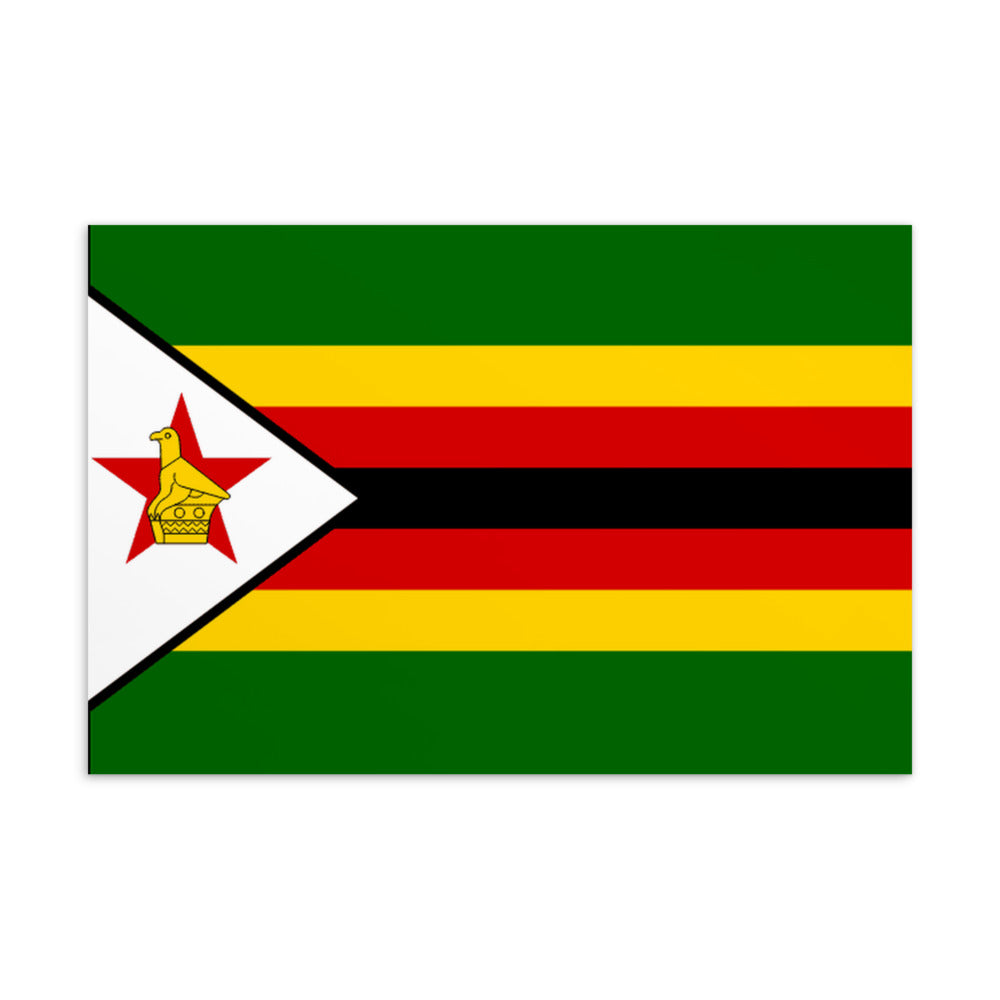 National Flag Postcards - Collection 2 Zimbabwe postcard