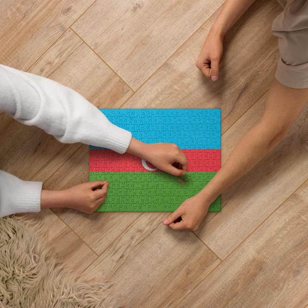 National Flag Jigsaw Puzzles - Collection 1 Azerbaijan puzzle