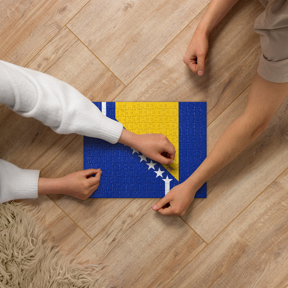 National Flag Jigsaw Puzzles - Collection 1 Bosnia & Herzegovina puzzle