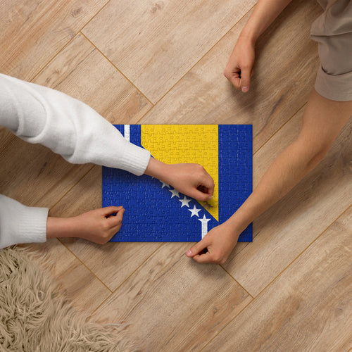 National Flag Jigsaw Puzzles - Collection 1 Bosnia & Herzegovina / 252 pieces