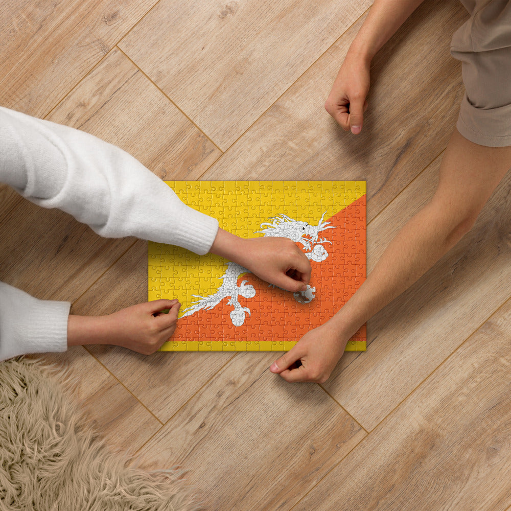National Flag Jigsaw Puzzles - Collection 1 Bhutan puzzle