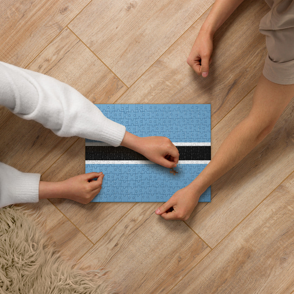 National Flag Jigsaw Puzzles - Collection 1 Botswana puzzle