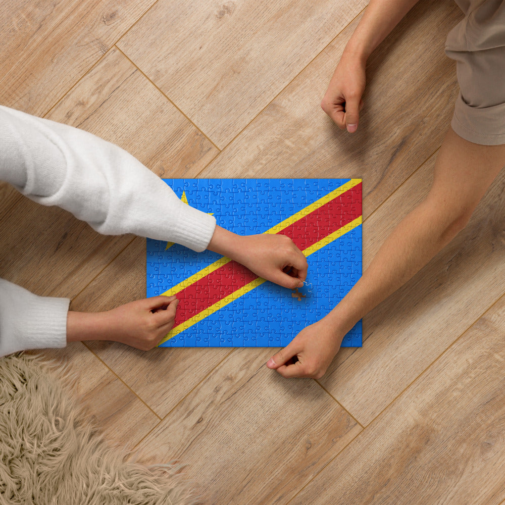 National Flag Jigsaw Puzzles - Collection 1 Democratic Republic of the Congo puzzle