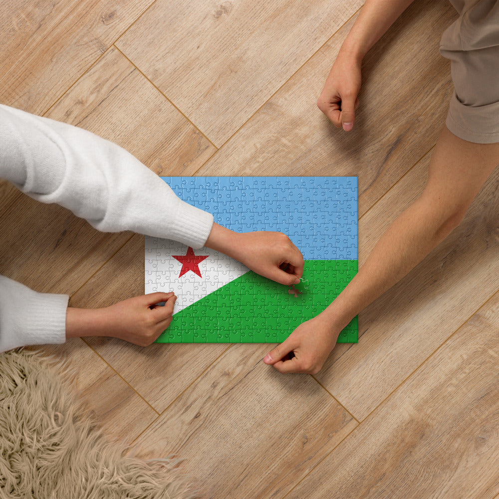 National Flag Jigsaw Puzzles - Collection 1 Djibouti puzzle