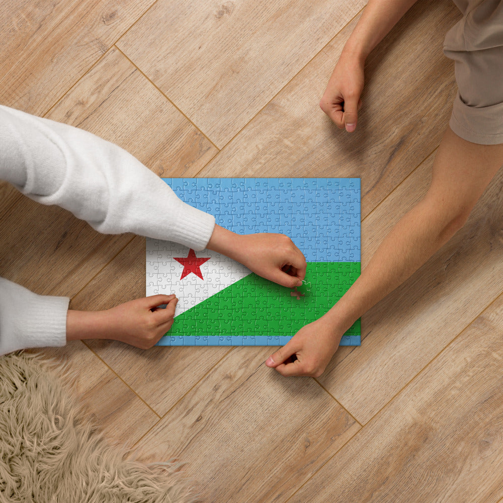National Flag Jigsaw Puzzles - Collection 1 Djibouti puzzle