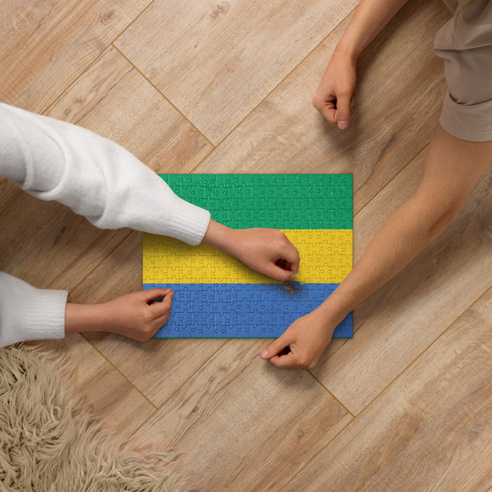 National Flag Jigsaw Puzzles - Collection 1 Gabon puzzle
