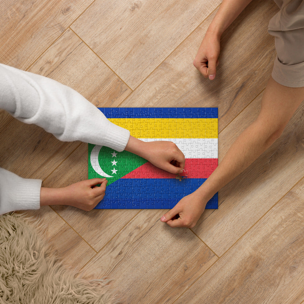National Flag Jigsaw Puzzles - Collection 1 Comoros puzzle