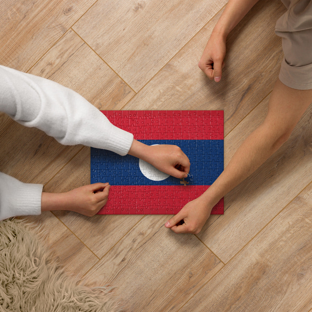 National Flag Jigsaw Puzzles - Collection 1 Laos puzzle