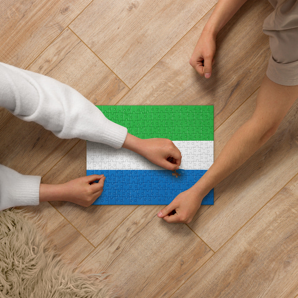 National Flag Jigsaw Puzzles - Collection 2 Sierra Leone puzzle