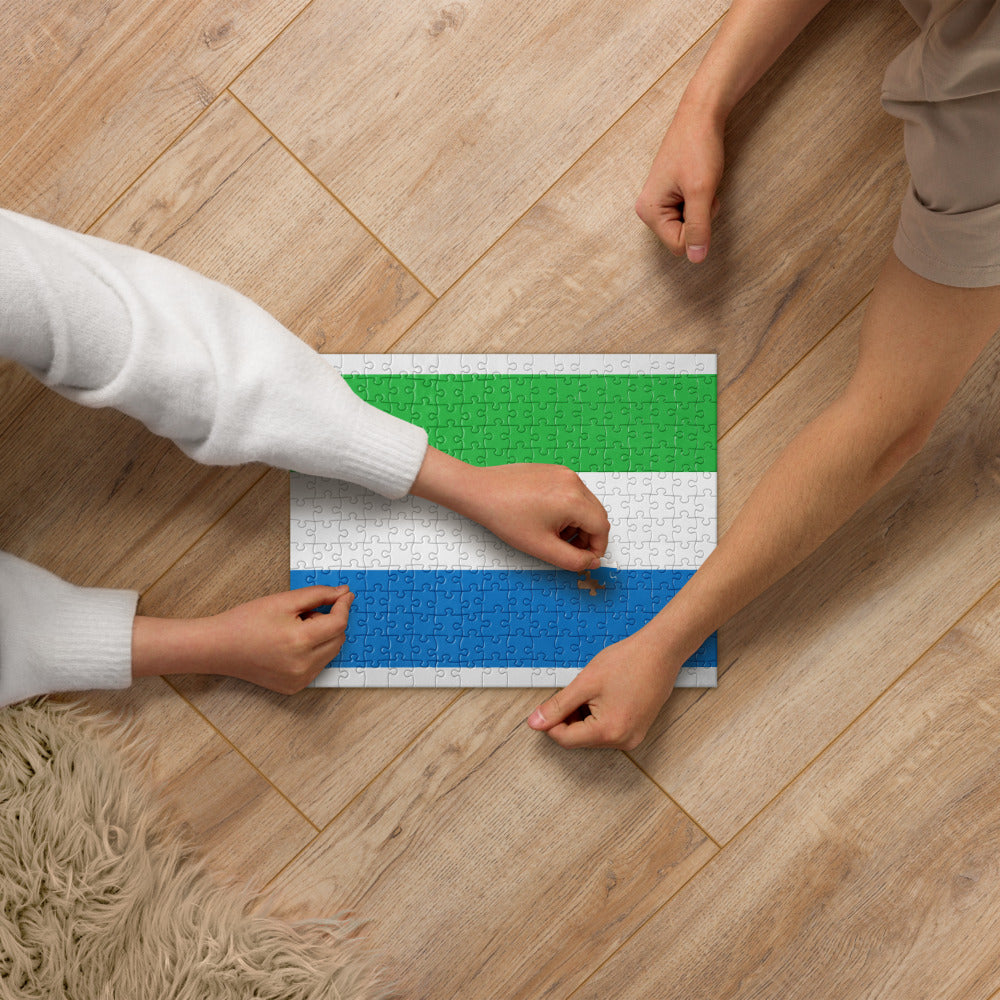 National Flag Jigsaw Puzzles - Collection 2 Sierra Leone puzzle