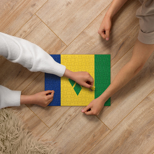 National Flag Jigsaw Puzzles - Collection 2 St. Vincent & Grenadines / 252 pieces
