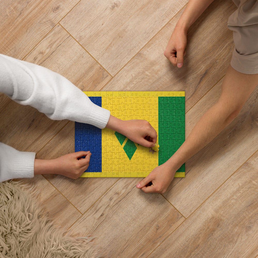 National Flag Jigsaw Puzzles - Collection 2 St. Vincent & Grenadines puzzle