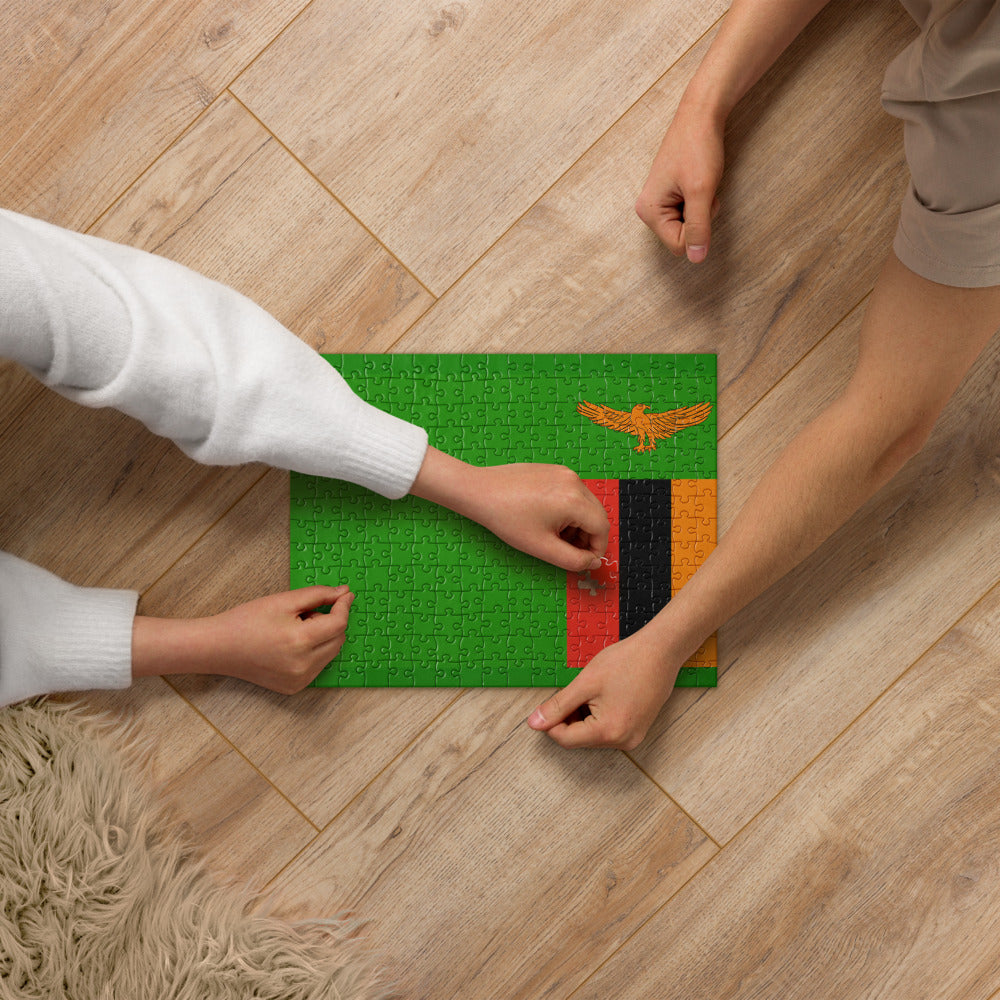National Flag Jigsaw Puzzles - Collection 2 Zambia puzzle