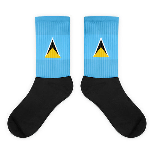 National Flag Socks - Collection 3 St. Lucia / M