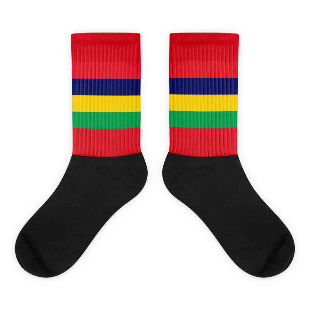 National Flag Socks - Collection 4 Mauritius socks-m
