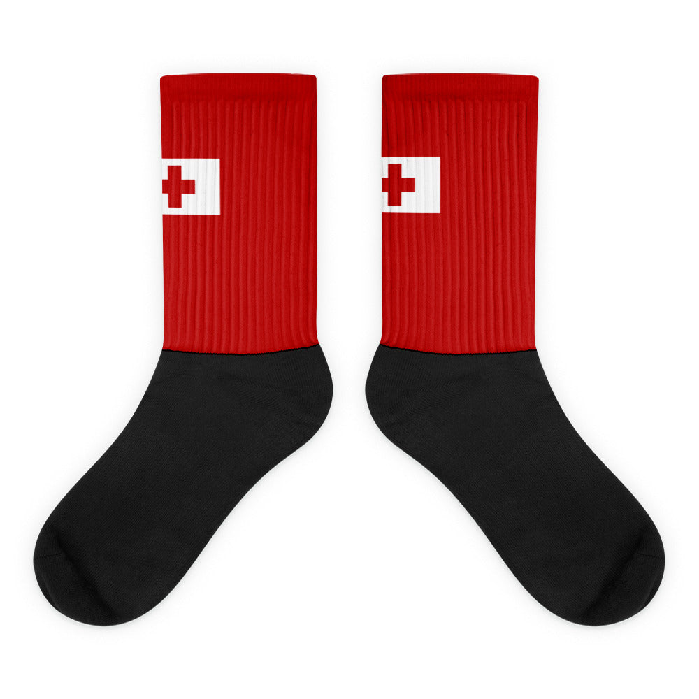 National Flag Socks - Collection 6 Tonga socks-m