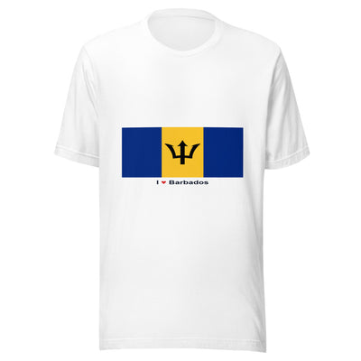 Statement Flag Shirts - Collection 1 Barbados / S / White