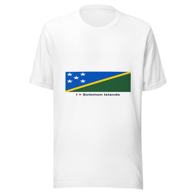 Statement Flag Shirts - Collection 8 Solomon Islands / S / White