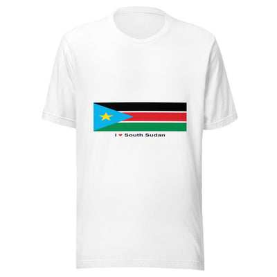 Statement Flag Shirts - Collection 9 South Sudan / S / White