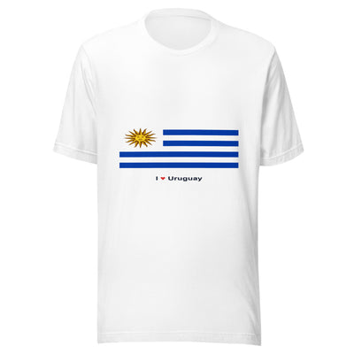 Statement Flag Shirts - Collection 10 Uruguay / S / White