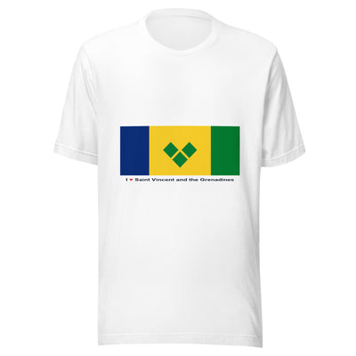 Statement Flag Shirts - Collection 10 Saint Vincent and the Grenadines / S / White