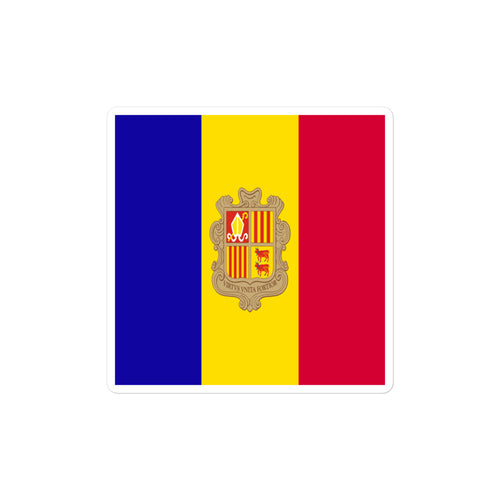 National Flag Stickers - Collection 1 Andorra / 2x2 / Satin