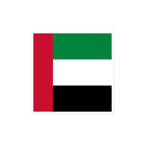 National Flag Stickers - Collection 1 United Arab Emirates / 2x2 / Satin