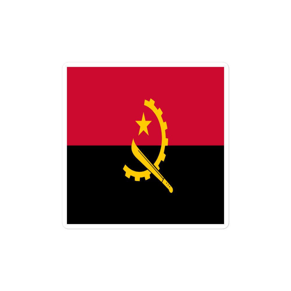 National Flag Stickers - Collection 1 Angola sticker-4x4