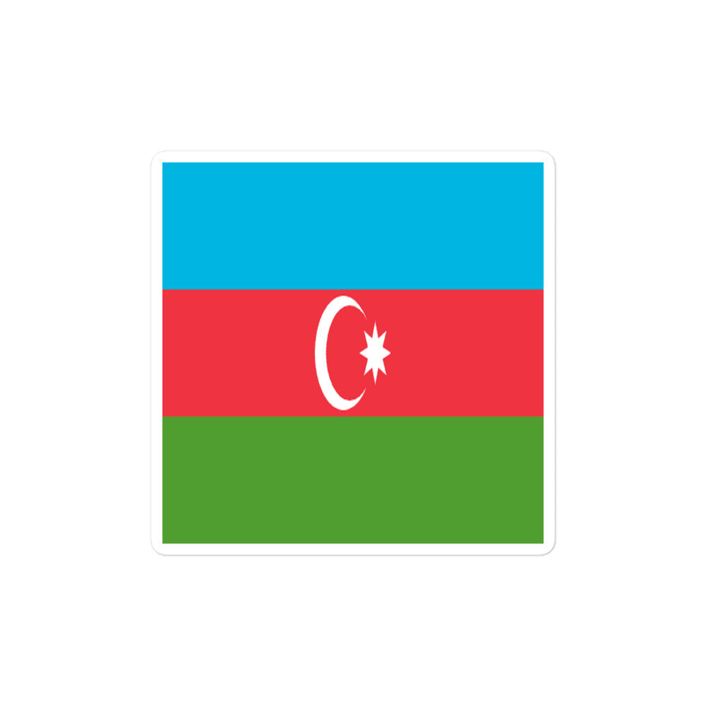 National Flag Stickers - Collection 1 Azerbaijan sticker-4x4