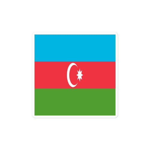 National Flag Stickers - Collection 1 Azerbaijan / 2x2 / Satin