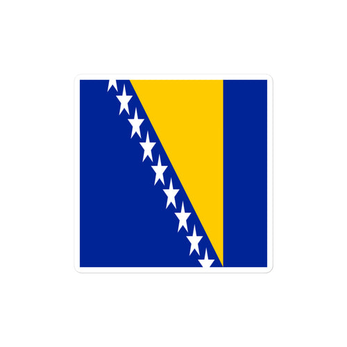National Flag Stickers - Collection 1 Bosnia & Herzegovina / 2x2 / Satin