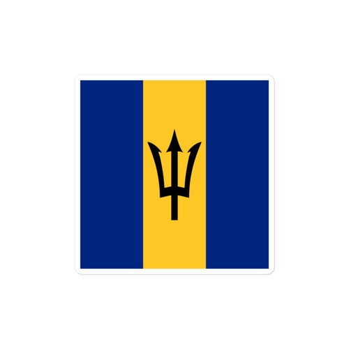 National Flag Stickers - Collection 1 Barbados / 2x2 / Satin