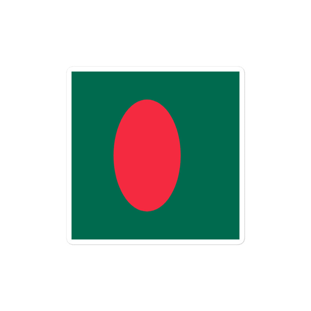 National Flag Stickers - Collection 1 Bangladesh sticker-4x4