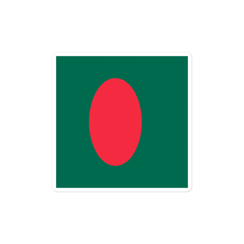 National Flag Stickers - Collection 1 Bangladesh / 2x2 / Satin