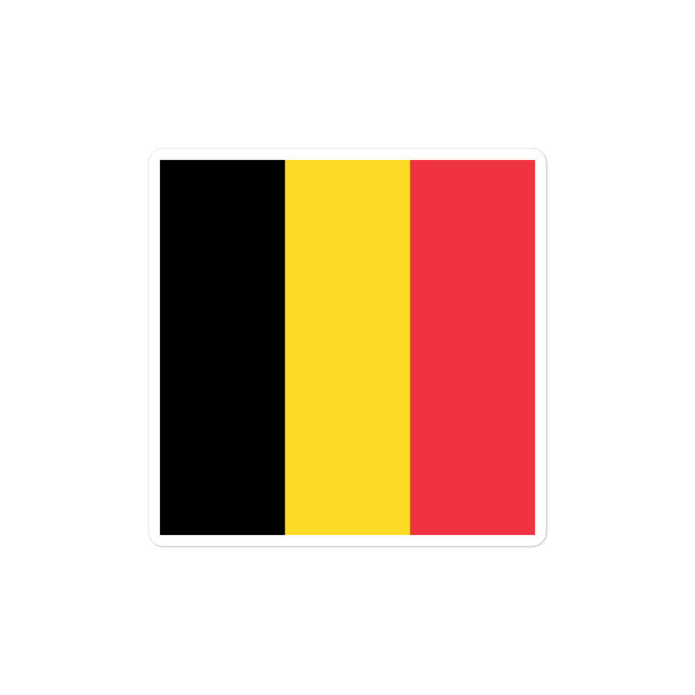 National Flag Stickers - Collection 1 Belgium sticker-4x4