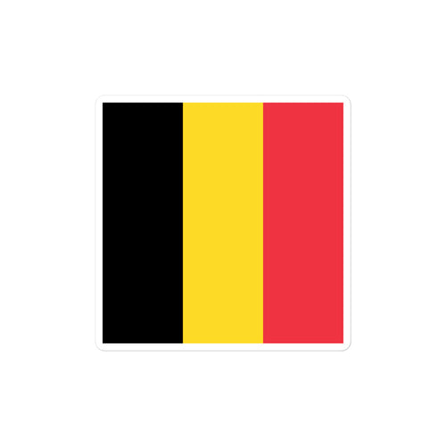 National Flag Stickers - Collection 1 Belgium / 2x2 / Satin